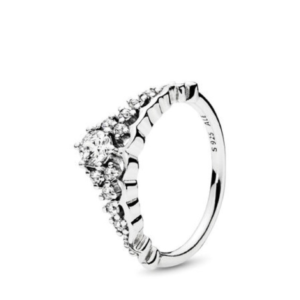 FAIRYTALE TIARA RING, CLEAR CZ